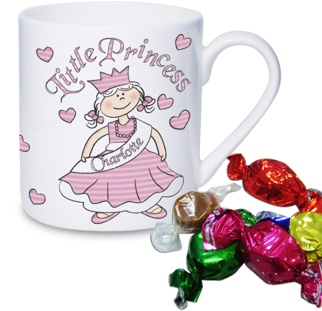 Little Princess Mug with Milk Chocolates